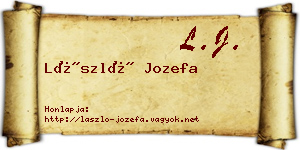 László Jozefa névjegykártya