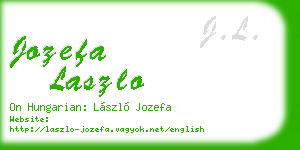 jozefa laszlo business card